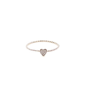 Ring "HEART WITH DIAMONDS"
